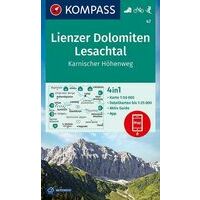 Kompass Wandelkaart 47 Lienzer Dolomiten Lesachtal