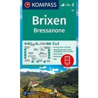 Kompass Wandelkaart 56 Brixen - Bressanone