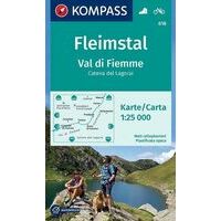 Kompass Wandelkaart 618 Fleimstal - Val Di Fiemme