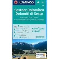 Kompass Wandelkaart 625 Sextener Dolomiten
