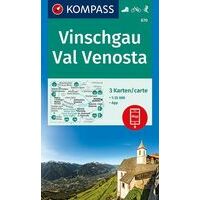 Kompass Wandelkaarten Set 670 Val Venosta - Vinschgau