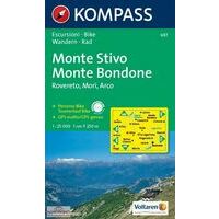 Kompass Wandelkaart 687 Monte Stivo Monte Bondone