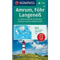 Kompass Wandelkaart 705 Amrum - Föhr - Langeness