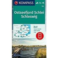 Kompass Wandelkaart 708 Ostseefjord Schlei - Schleswig