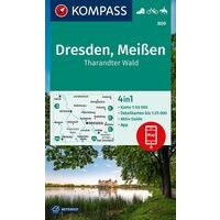 Kompass Wandelkaart 809 Dresden - Meissen