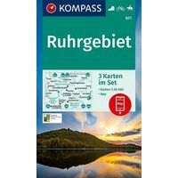 Kompass Wandelkaart 821 Ruhrgebiet - Roergebied
