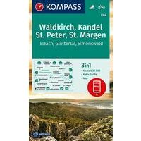 Kompass Wandelkaart 884 Waldkirch - Kandel