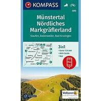 Kompass Wandelkaart 890 Münstertal