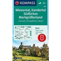 Kompass Wandelkaart 897 Wiesental Kandertal