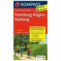Kompass Fietskaart 7019 Hamburg-Rügen-Radweg