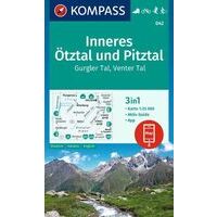 Kompass Wandelkaart 042 Inneres Otztal Pitztal