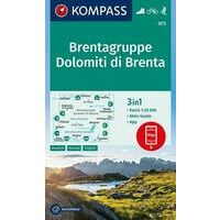 Kompass Wandelkaart 073 Dolomiti Di Brenta