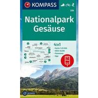 Kompass Wandelkaart 206 Nationalpark Gesause
