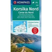 Kompass Wandelkaart 2250 Corsica Noord