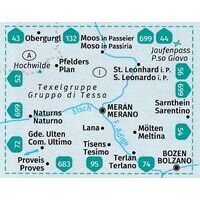 Kompass Wandelkaart 53 Meran Und Umgebung