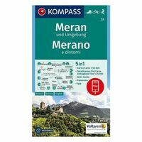 Kompass Wandelkaart 53 Meran Und Umgebung