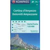 Kompass Wandelkaart 617 Cortina D'Ampezzo