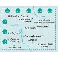 Kompass Wandelkaart 617 Cortina D'Ampezzo