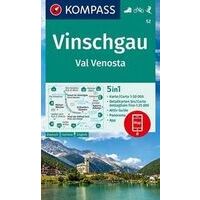 Kompass Wandelkaart WK52 Vinschgau/Val Venosta