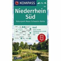 Kompass Wandelkaart WK755 Niederrhein Süd