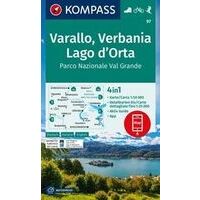 Kompass Wandelkaart WK97 Varallo, Verbania