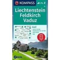 Kompass WK21 Liechtenstein, Feldkirch, Vaduz
