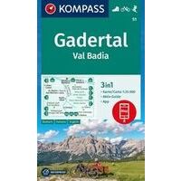 Kompass WK51 Gadertal, Val Badia