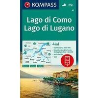 Kompass WK91 Lago Di Como, Lago Di Lugano