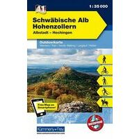  Outdoorkaart 41 Schwäbische Alb - Hohenzollern
