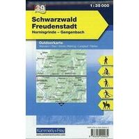 Kummerly en Frey Outdoorkarte 39 Schwarzwald Freudenstadt 1:35.000