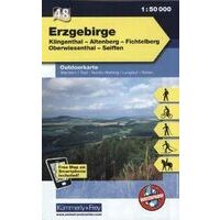 Kummerly En Frey Outdoorkarte 48 Erzgebirge 1:50.000
