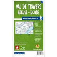 Kummerly En Frey Wandelkaart 16 Val De Travers - Areuse-Doubs