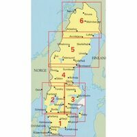 Lantmäteriet Wegenkaart 5 Zweden Noorden 1:400.000