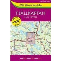 Lantmäteriet Fjallkarta Wandelkaart Z58 Klovsjo Vemdalen