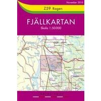 Lantmäteriet Fjallkarta Wandelkaart Z59 Rogen 1:50.000
