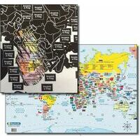 Mapstudio Kraskaart Wereld Deluxe Scratch Map