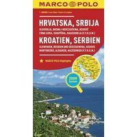 Marco Polo Wegenkaart Kroatië, Servië, Slovenië, Bosnië