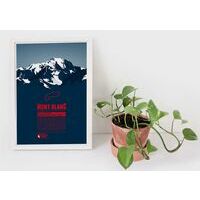 Marmota Maps Alpine Mountain Print Mont Blanc