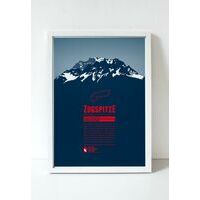 Marmota Maps Alpine Mountain Print Zugspitze