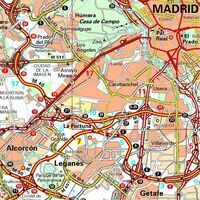 Michelin Wegenkaart 121 Madrid & Omgeving
