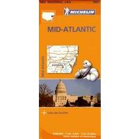 Michelin Wegenkaart 582: Mid-Atlantic