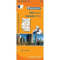 Michelin Wegenkaart 585 USA West, Canada West