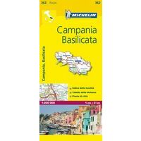 Michelin Wegenkaart 362 Campania Basilicata