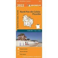 Michelin Wegenkaart 511 Nord-pas-de-calais-Picardie 2022