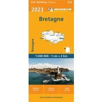 Michelin Wegenkaart 512 Bretagne 2023