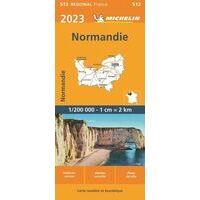 Michelin Wegenkaart 513 Normandie 2023