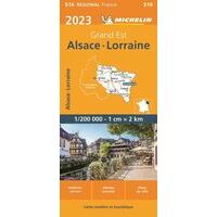 Michelin Wegenkaart 516 Alsace Et Lorraine 2023