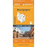 Michelin Wegenkaart 519 Bourgogne 2023