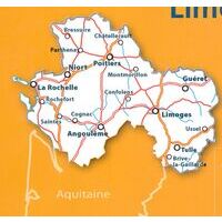 Michelin Wegenkaart 521 Poitou Charentes Limousin 2022