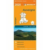 Michelin Wegenkaart 522 Auvergne 2020